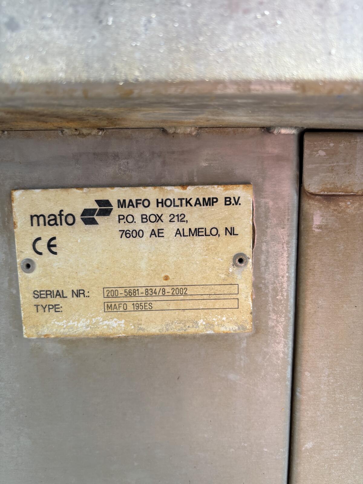 Kistenwaschmaschine Mafo 3