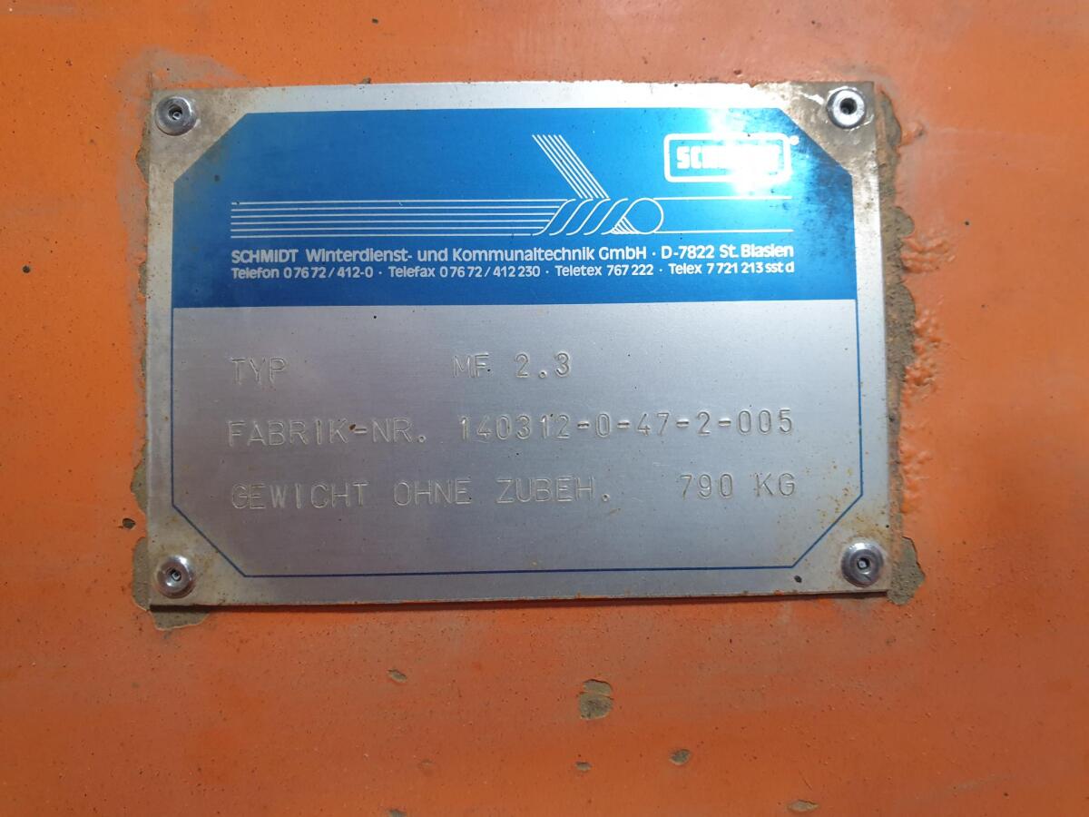 Schneepflug Schmidt MF 2.3 Polyurethan & Stahlschürfleisen 2