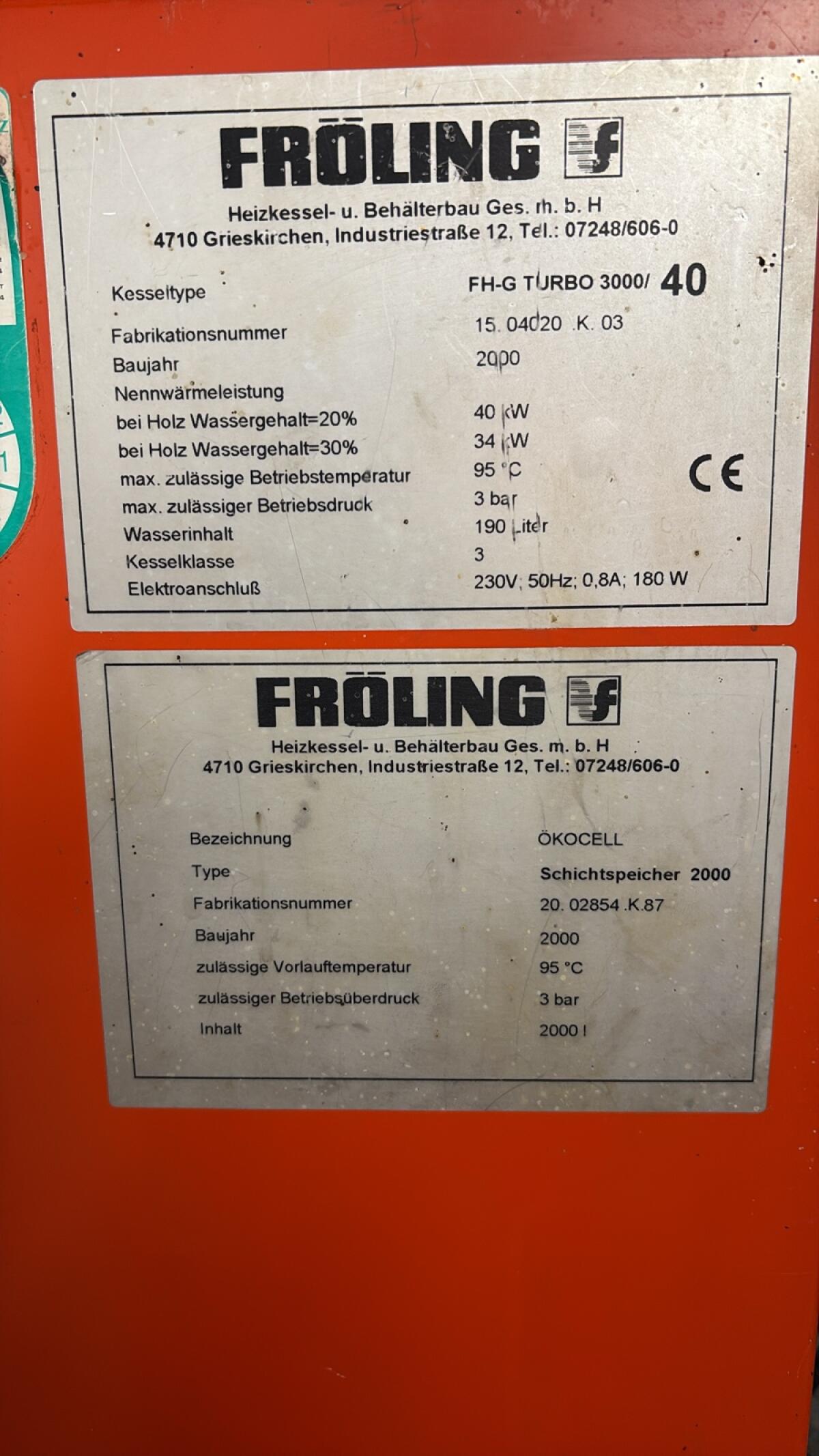 Fröhling FHG 3000 Heizkessel 2
