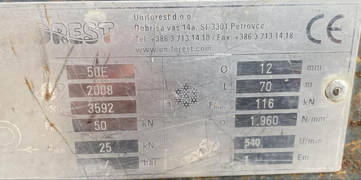 Seilwinde Uniforest E50 3