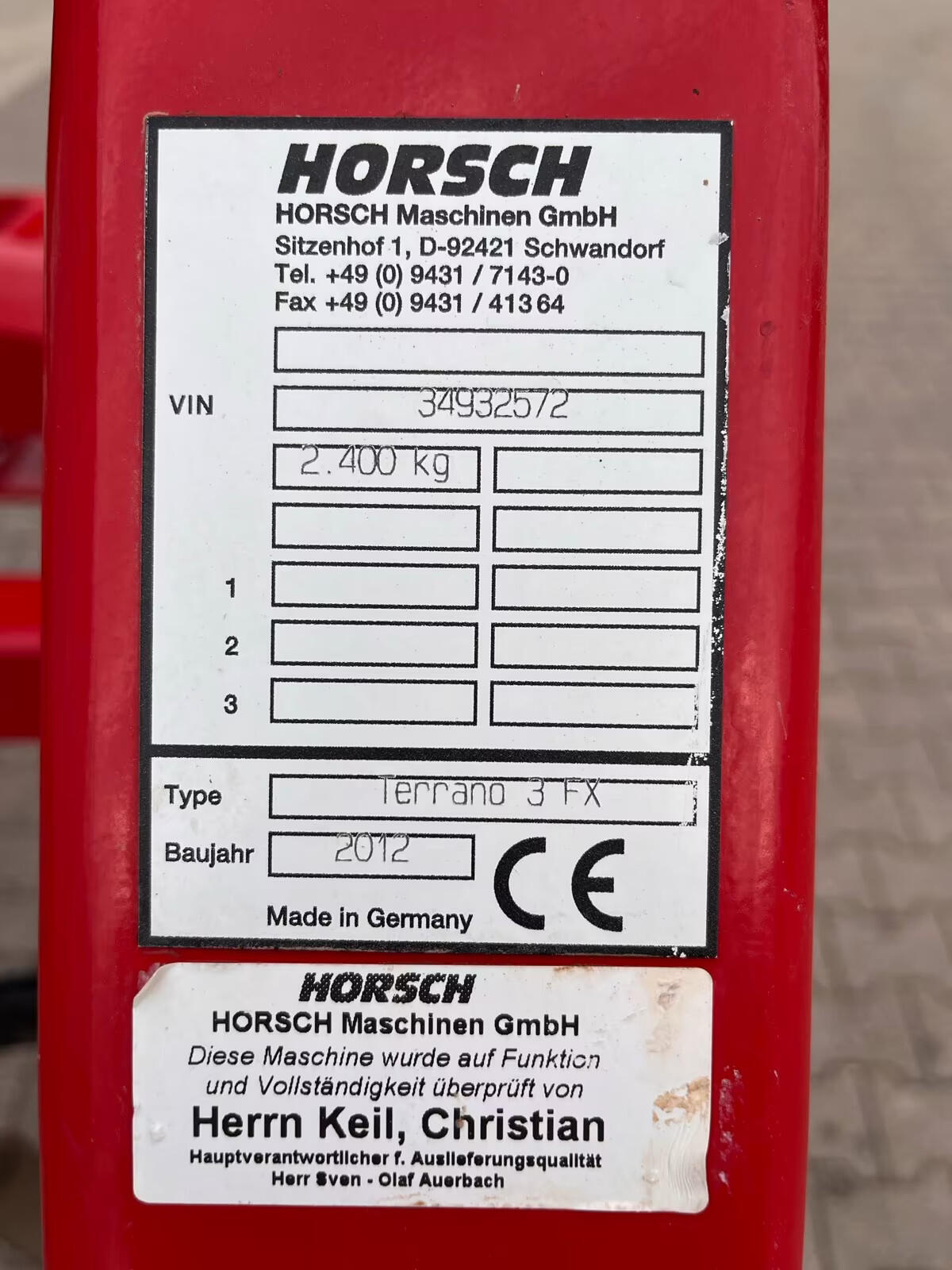 Grubber Horsch Terrano 3FX 3