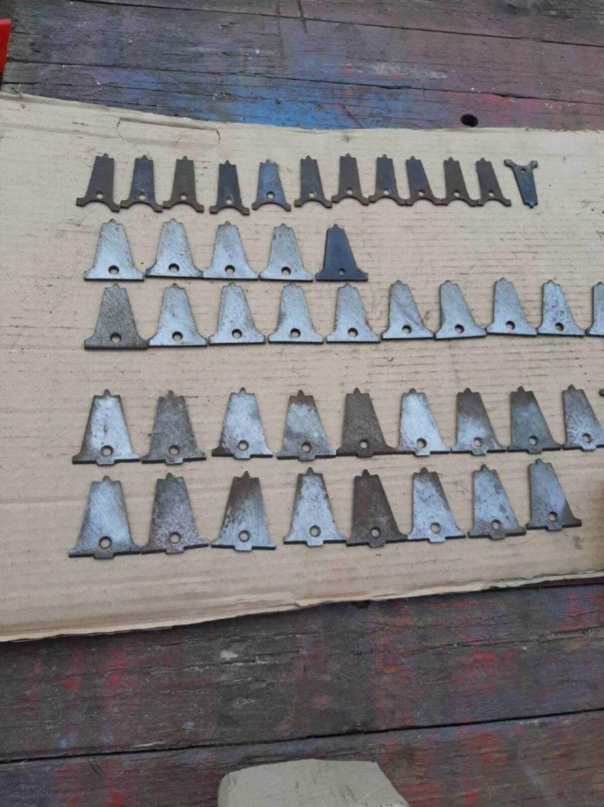 Verschiedene Mähbalken Fingerplatten 1