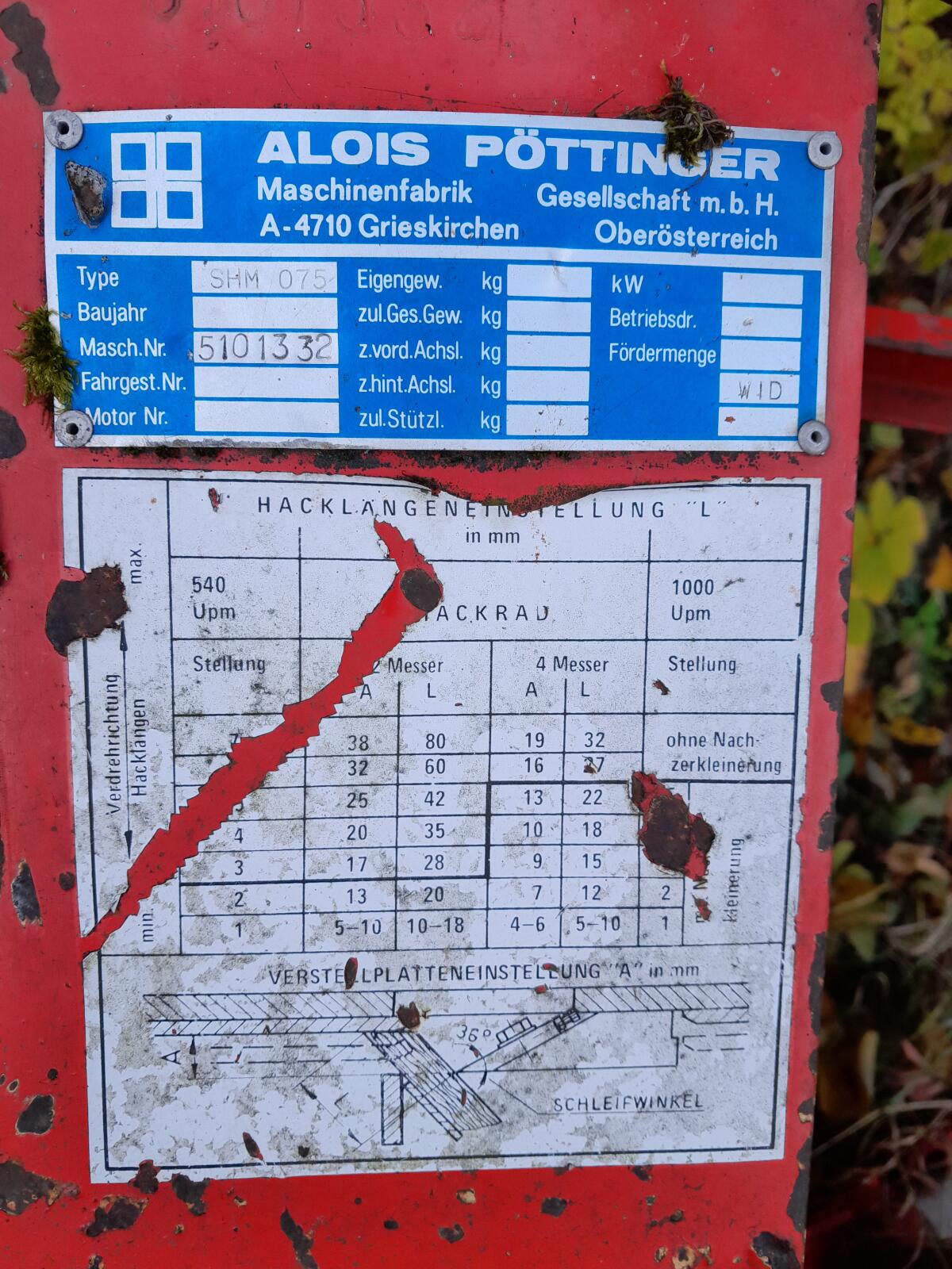 Pöttinger Holzhacker Wid U für Ersatzteile zu verkaufen 2