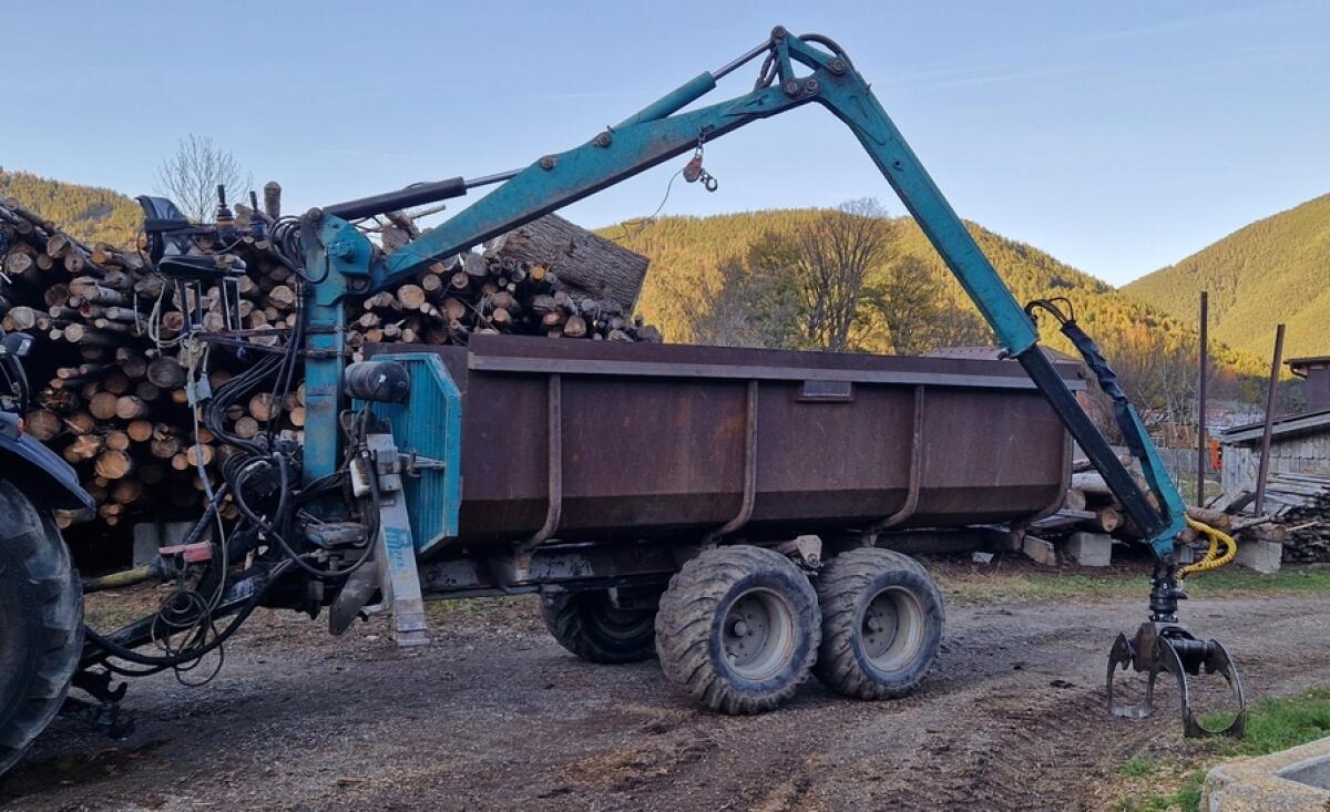 Krananhänger Pfanzelt Rückewagen 2