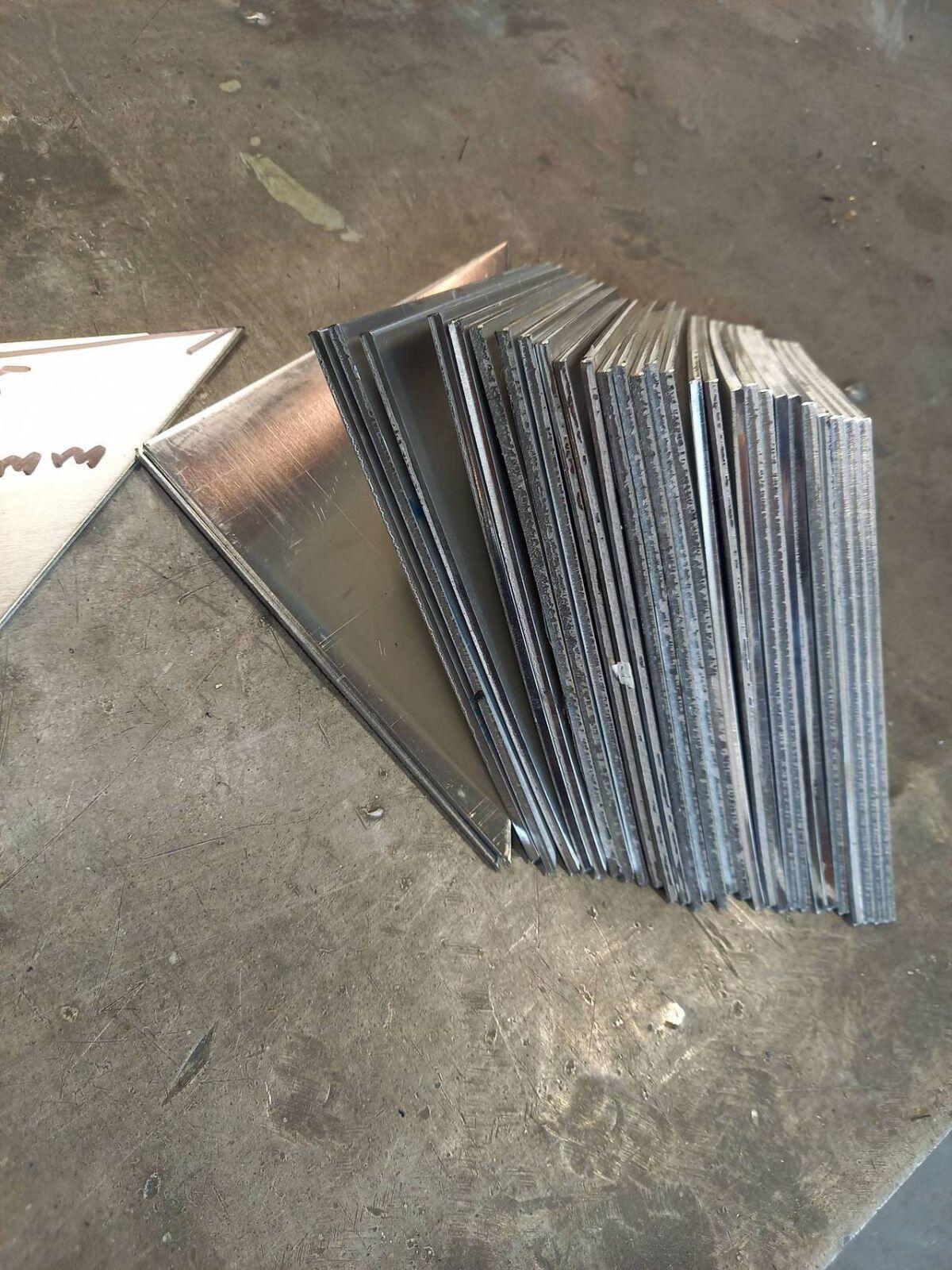 30 Alu-Blech-Ecken 145x145x3 3