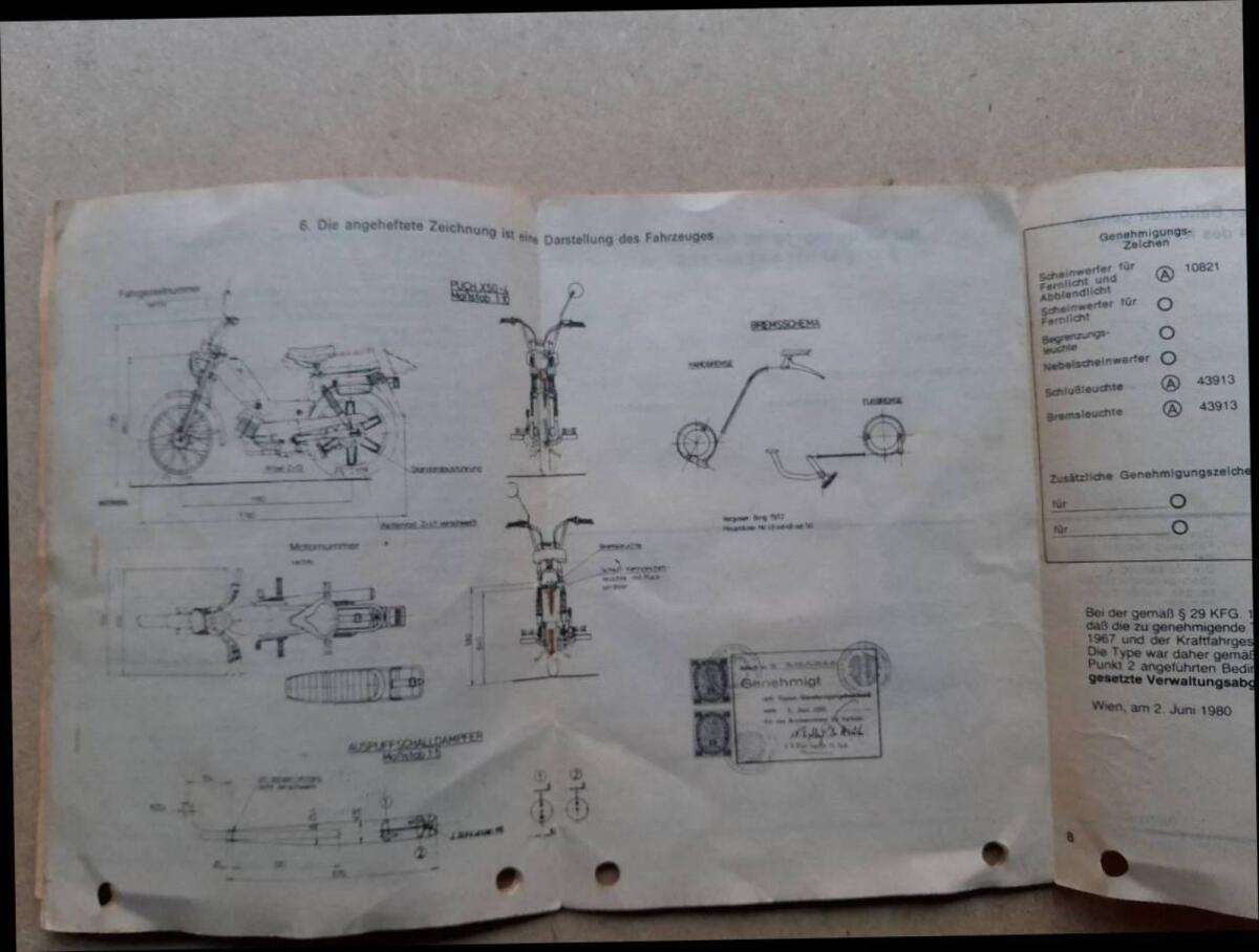 Puch X50-4 Typenschein Silver Speed 4K Papiere 2