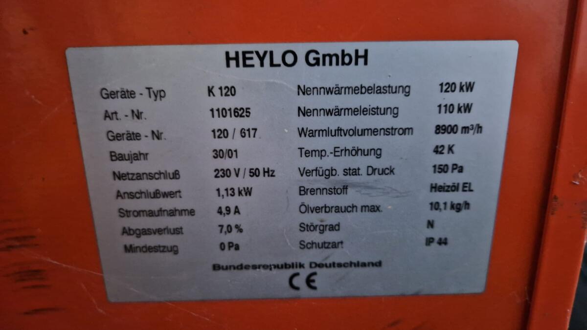 HEYLO K120 Heizlüfter 3