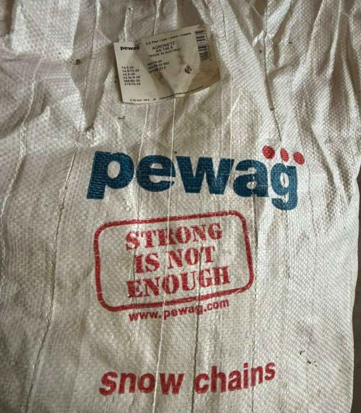 Schneeketten Pewag, wie neu, Netzketten 375/75 R 20 3
