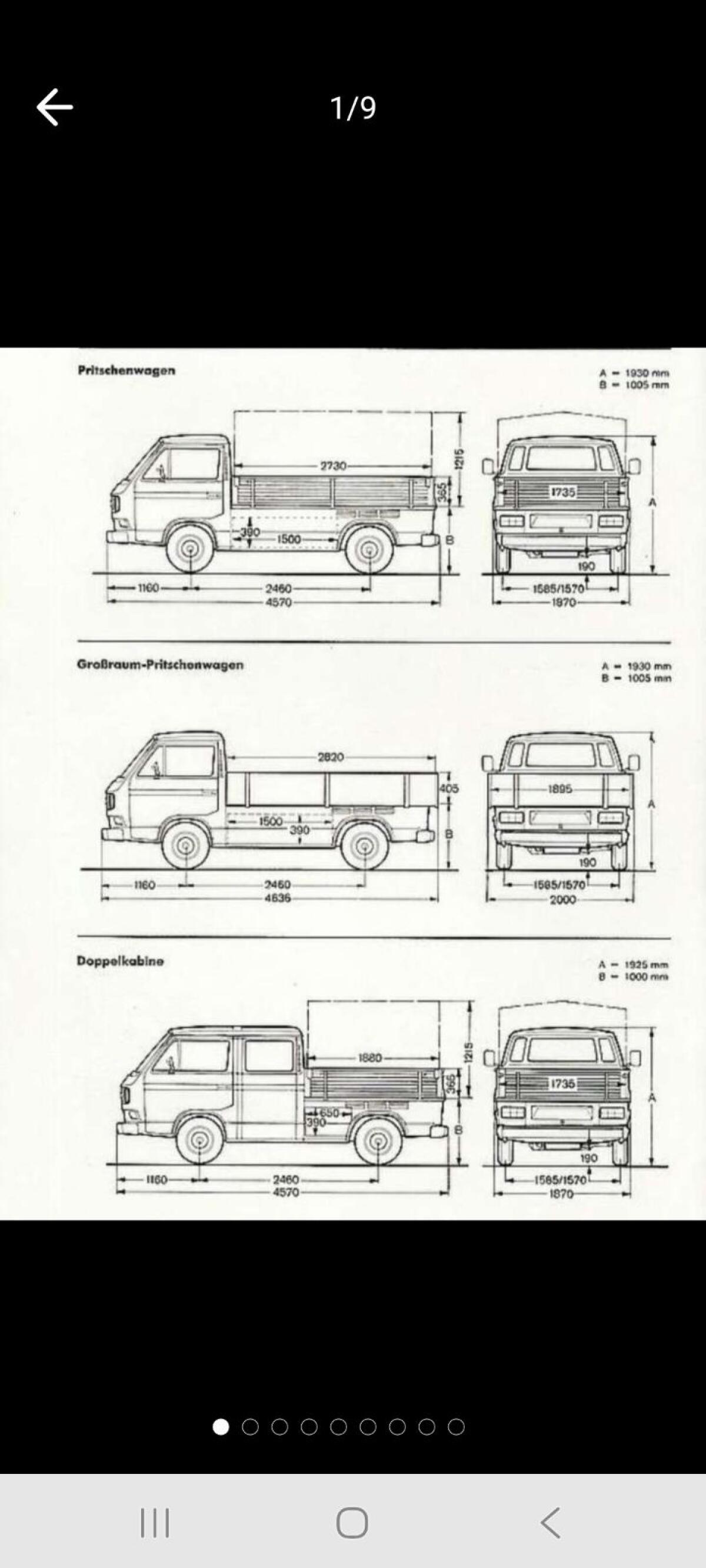 VW T3 Planenaufbau, Spriegel für Pritsche 3