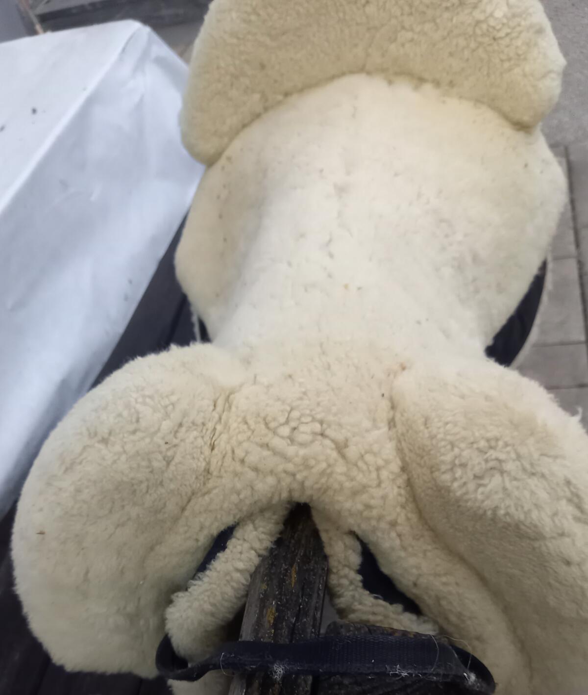 CHRIST Lammfellsattel Iberica natur 1