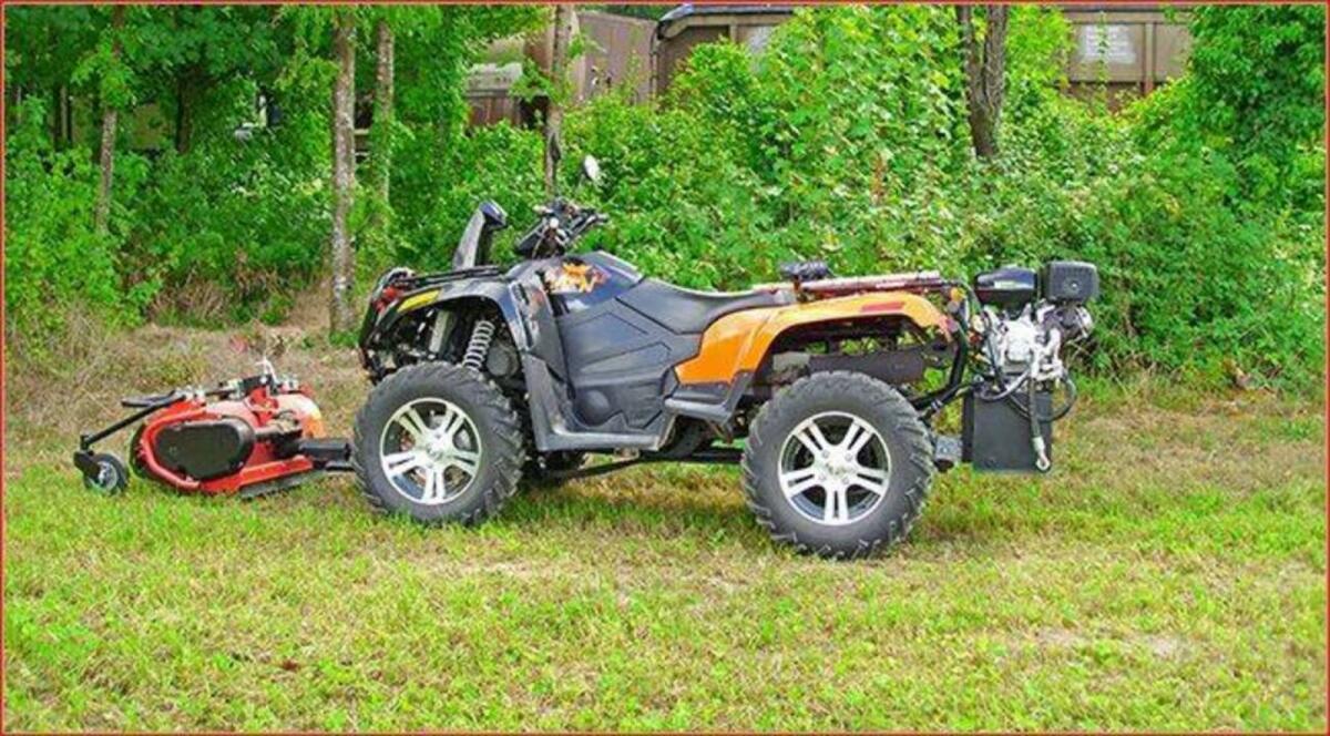 Hydraulisches Mähaggregat für ATVs oder andere Geräte 2