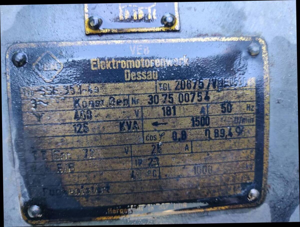 Notstromaggregat 125 kVA 3