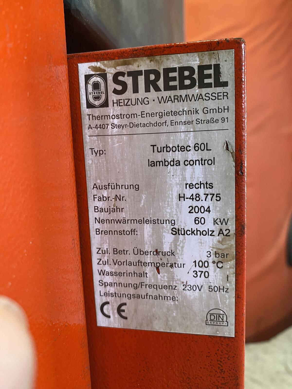 Strebel Holzvergaser 60 kW, Bj. 2004 3