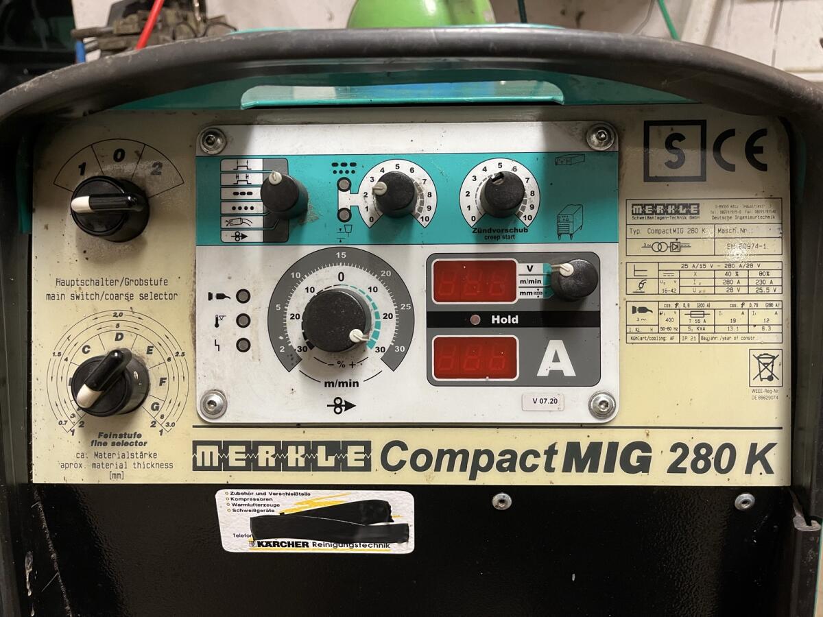 Schutzgasschweißgerät Merkle Compact MIG 280K 3