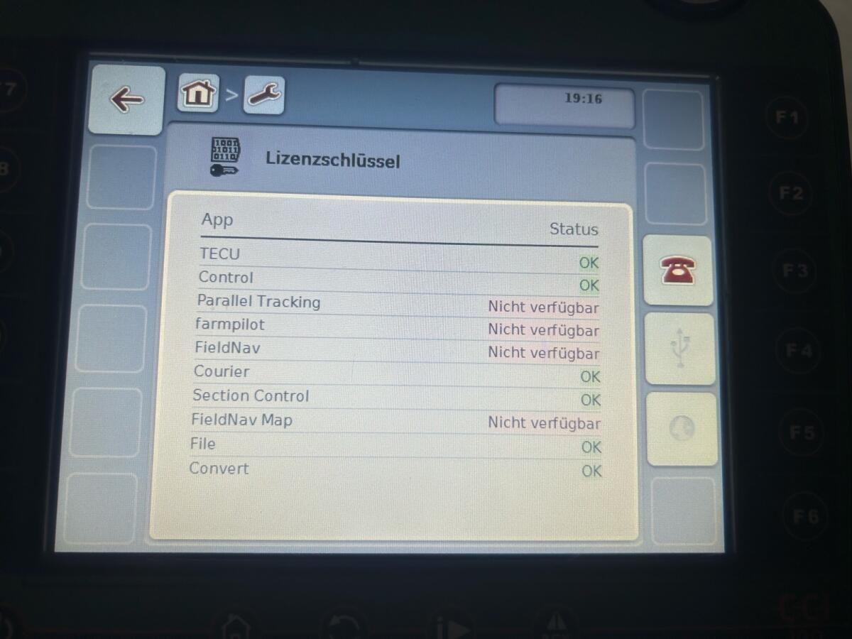 Isobus Bildschirm Amazone CCI 100 2