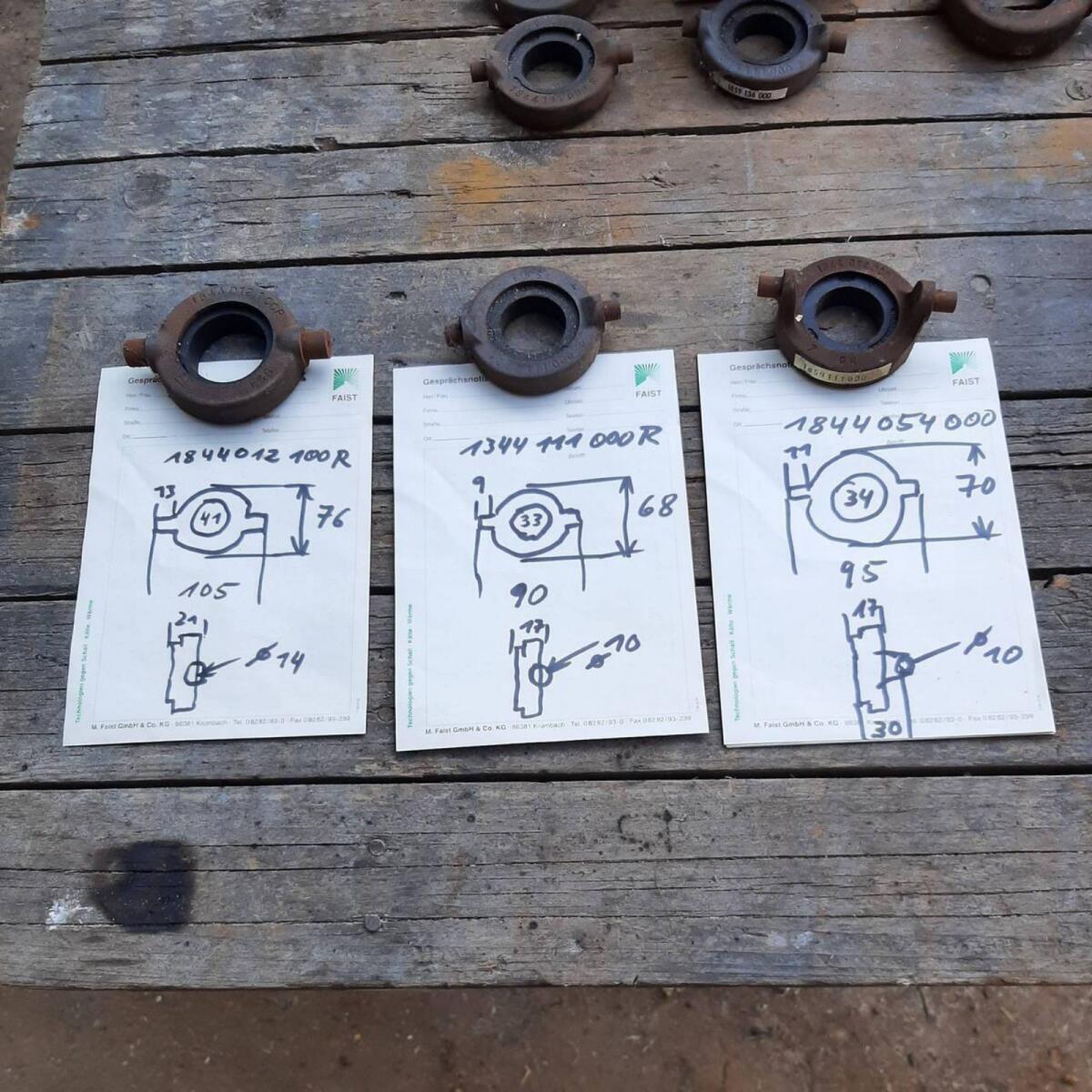 Verschiedene Graphit-Ausrücklager 1