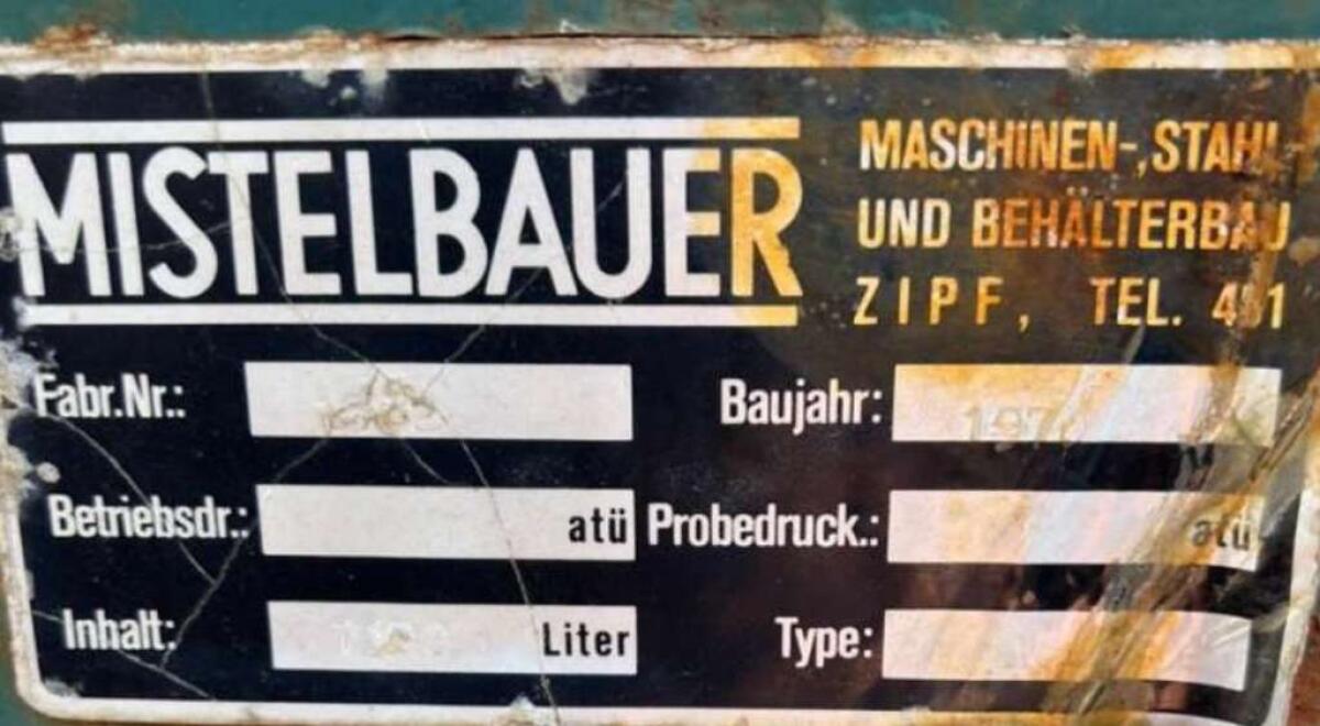 Mistelbauer 1.000 l Heizöl bzw. Dieseltank 2