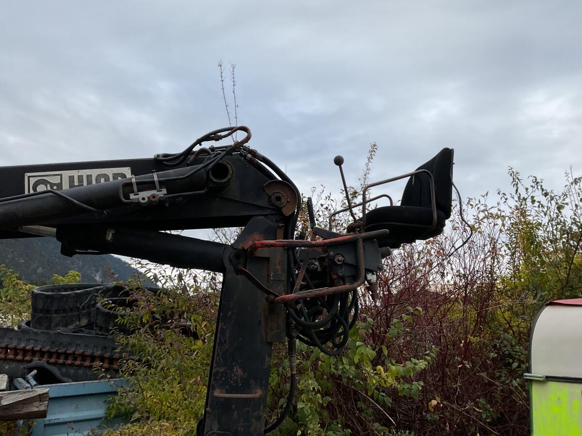 Holzanhänger mit Kran 1