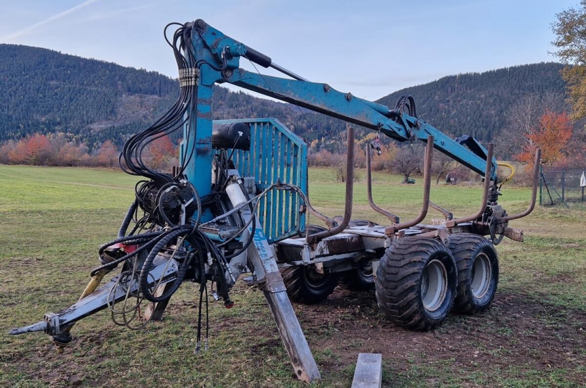 Krananhänger Pfanzelt Rückewagen 3