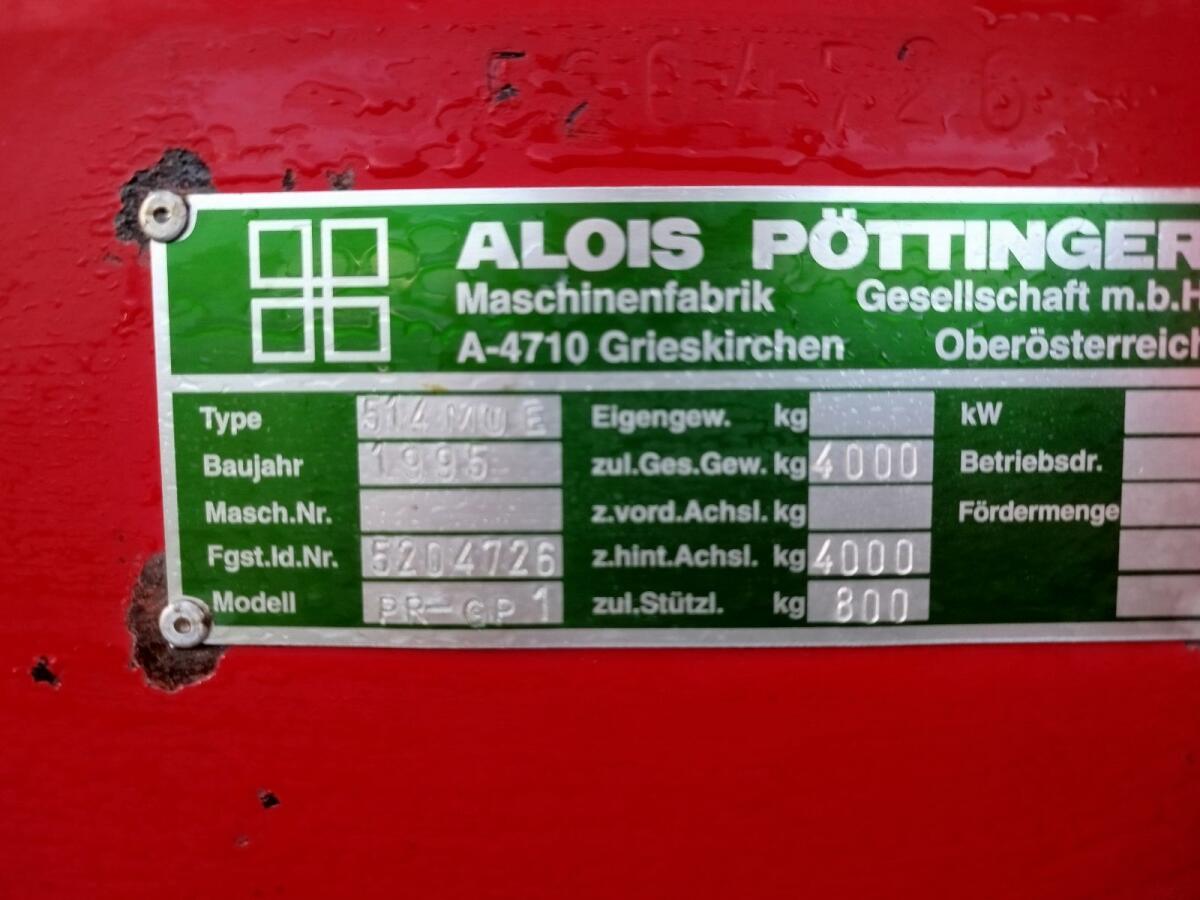 Pöttinger Grand Prix 1 Ladewagen 3