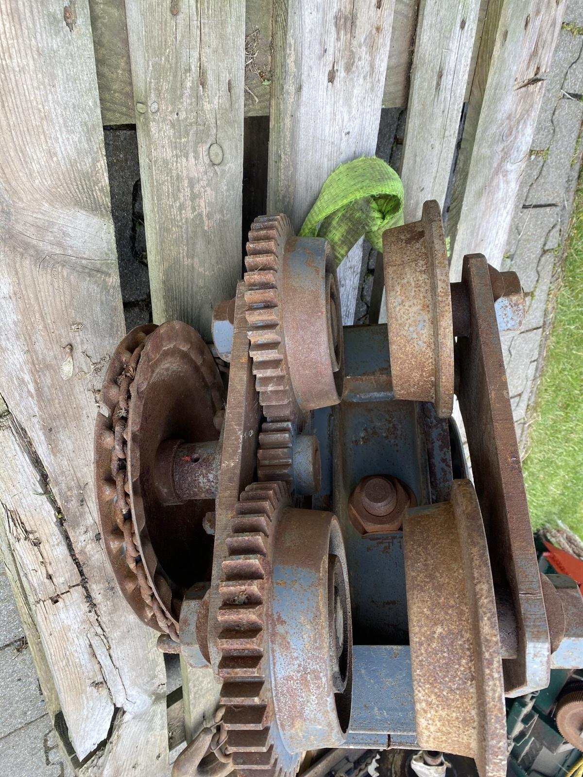 5 t Flaschenzug mit Laufkatze Kettenzug Kran 3