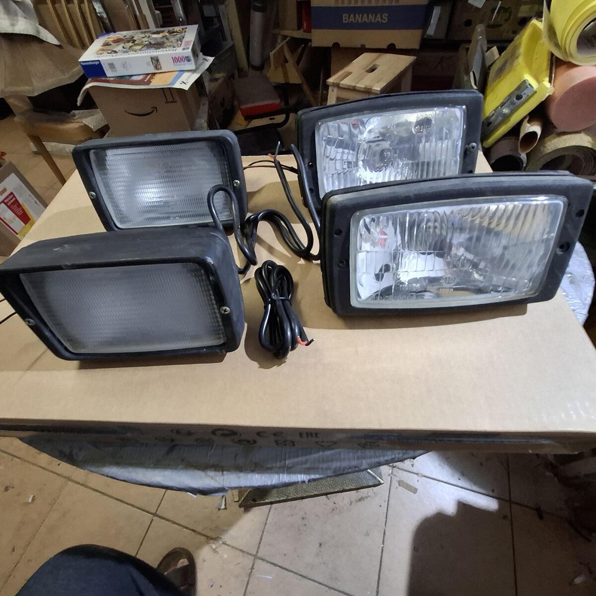 Halogen Arbeitsscheinwerfer 4 Stk. für Lindner Geotrac 60 1