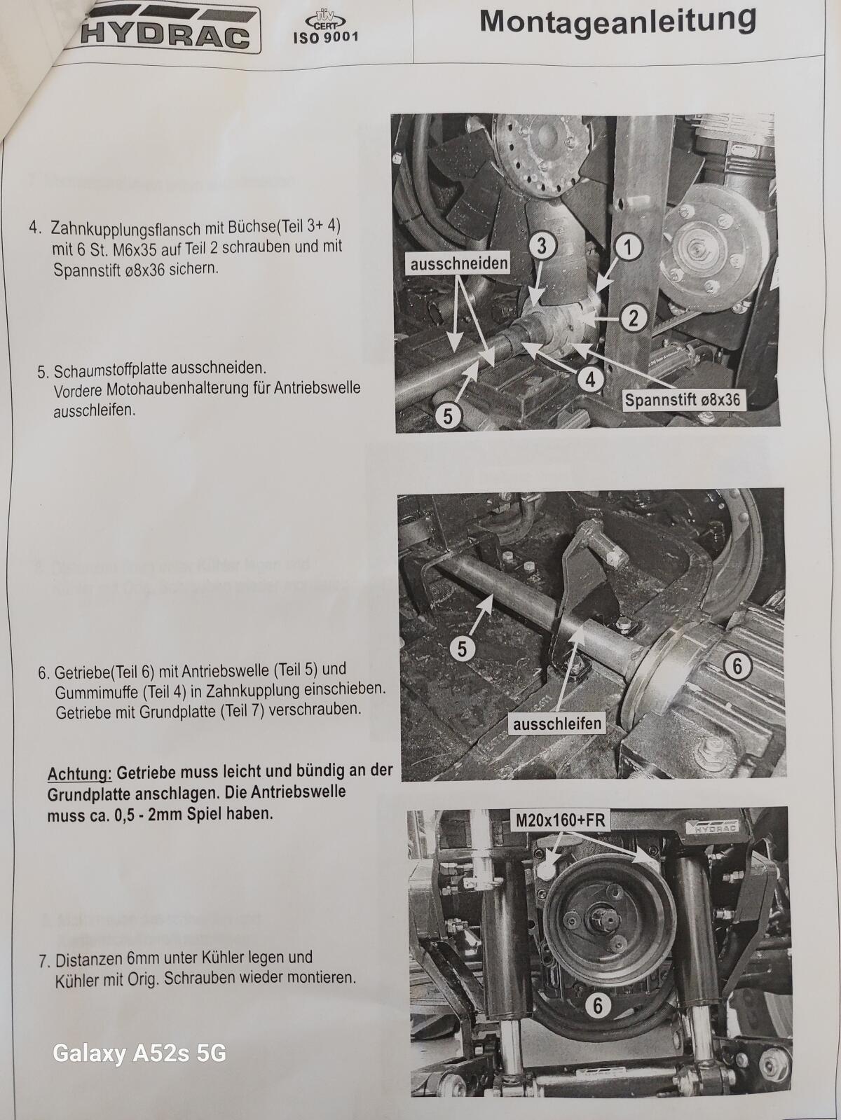 Hydrac Frontzapfwelle B 1000H 2