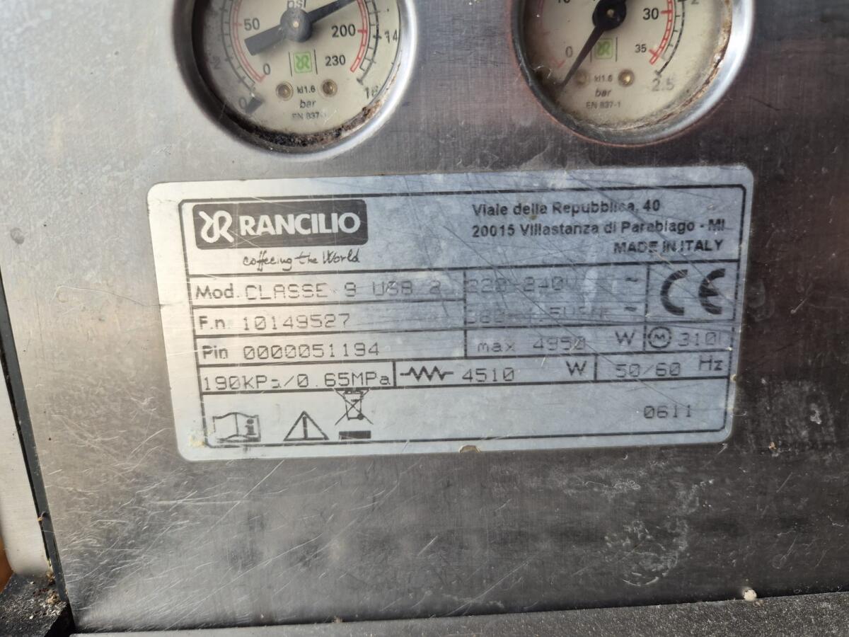 Kaffeemaschine Rancilio Classe 9 2