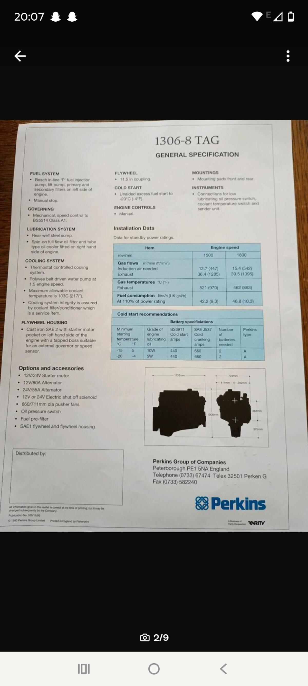 PERKINS - Industriemotor 2