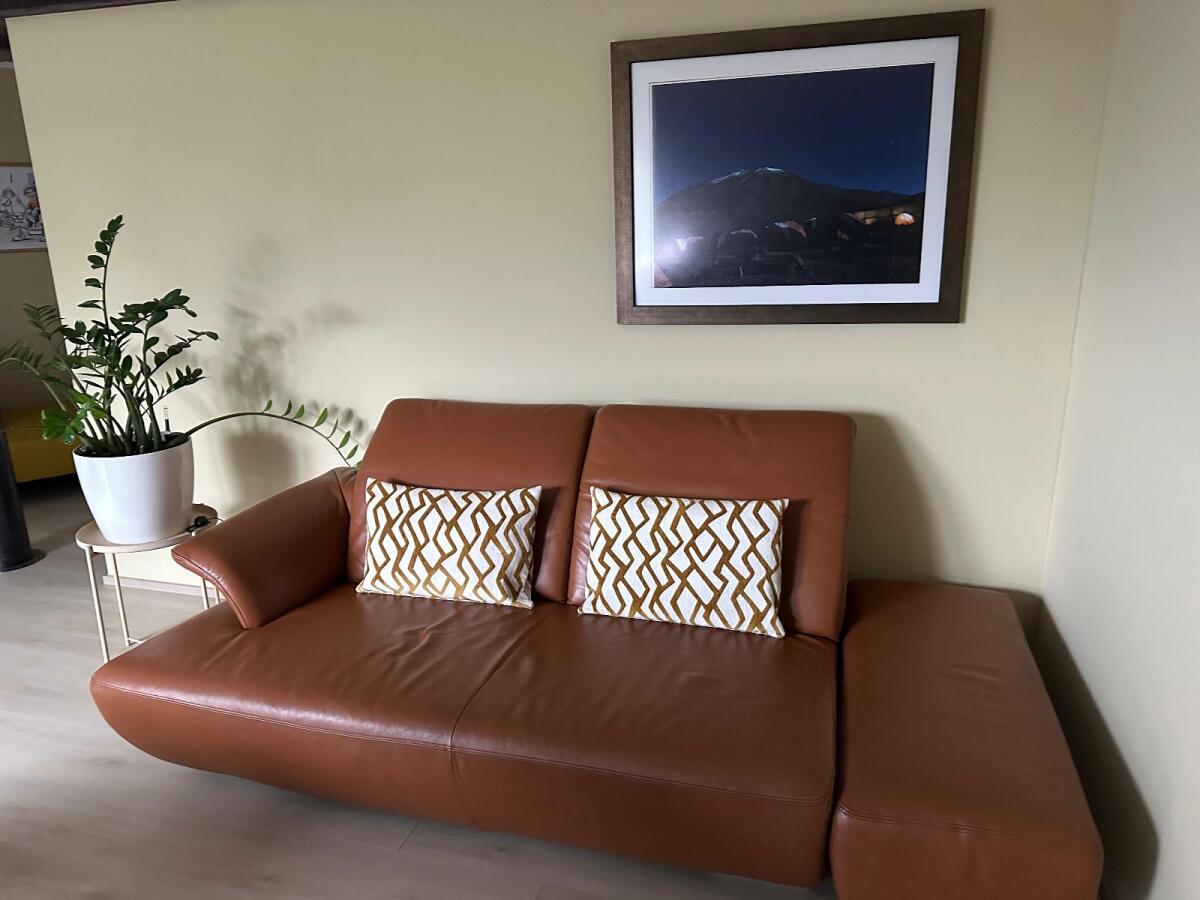 Hochwertige Echtleder-Wohnlandschaft in Cognac. Top Zustand 3