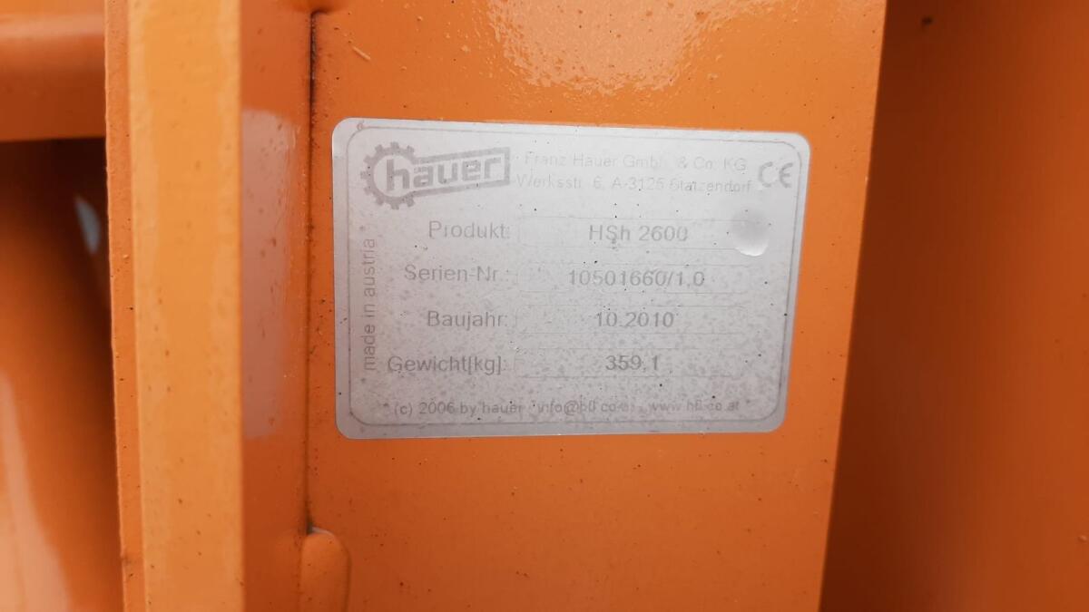Schneepflug Hauer HSh 2600 2