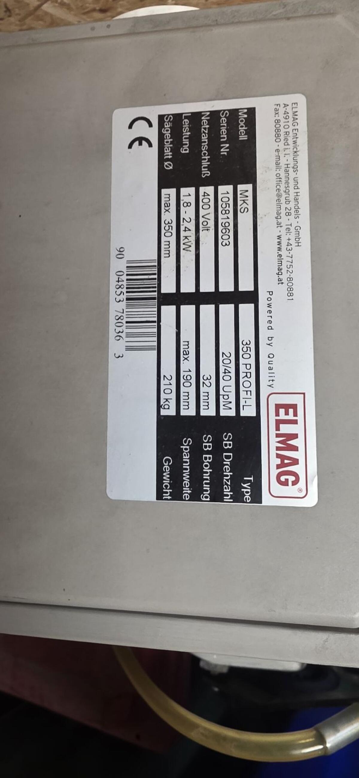 Elmag MKS 350 Profi-L Metallkreissäge 2