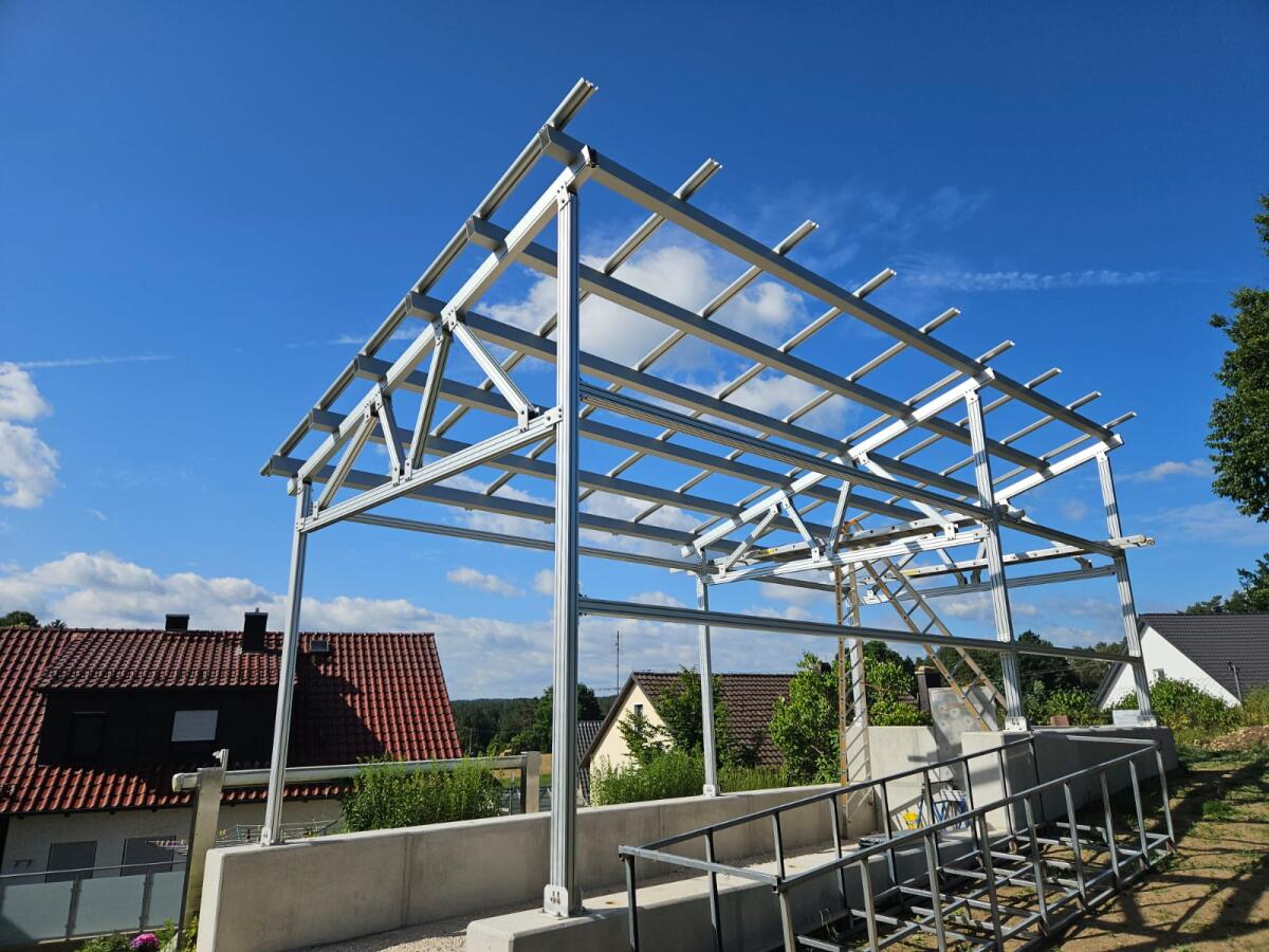 Solar Carport für 3x5 = 15 Module 2