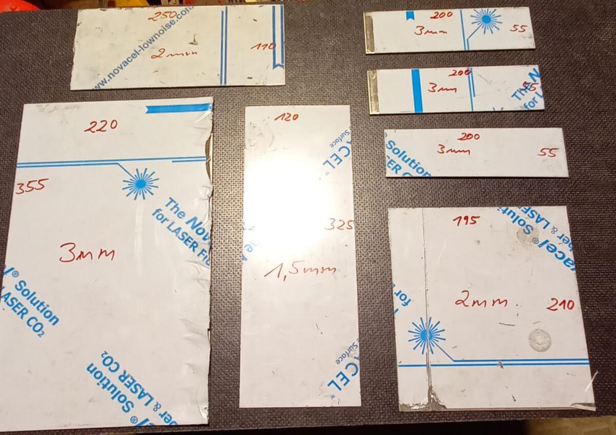 Edelstahl Blech Reste 1,5/2/3 mm 2
