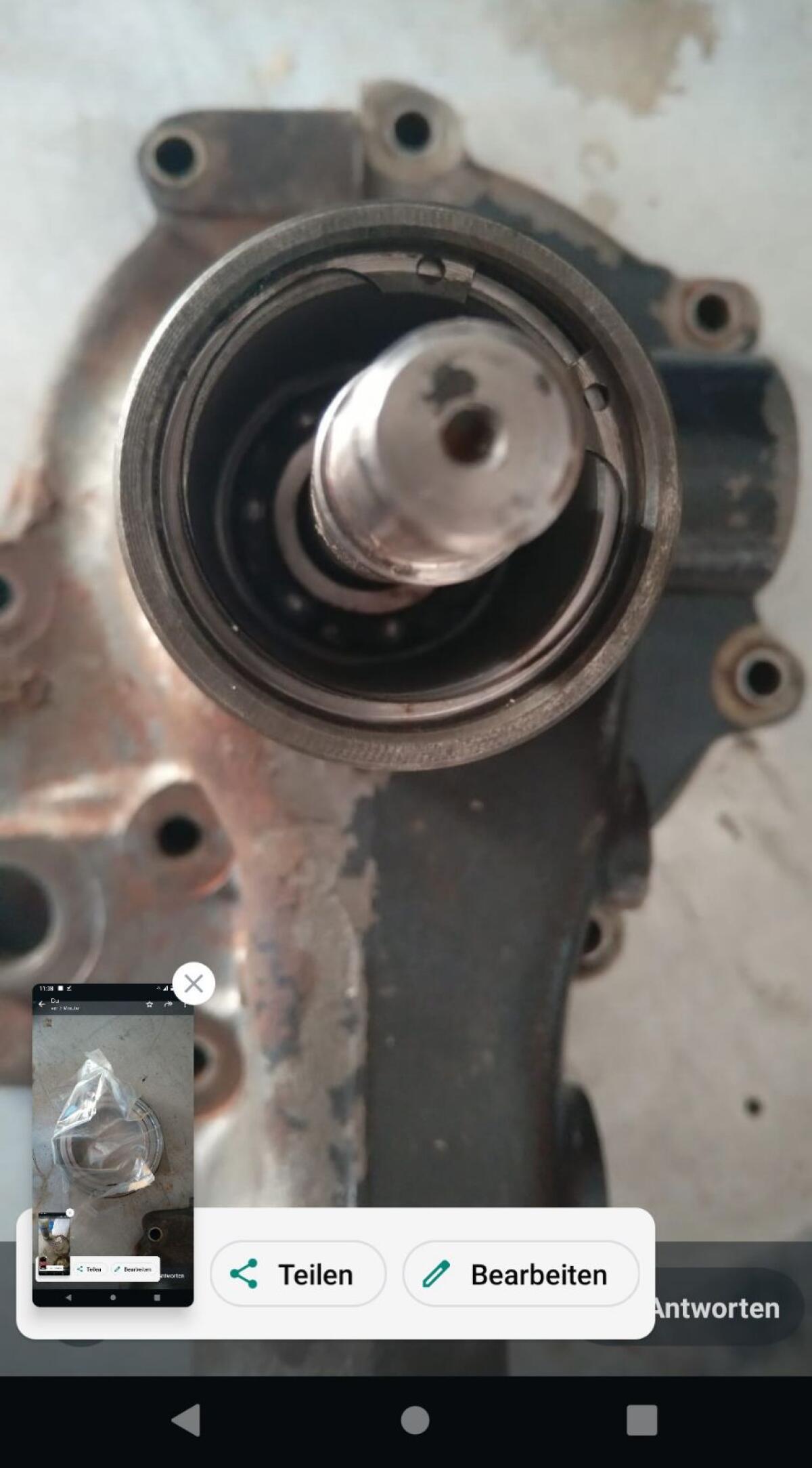 Wasserpumpe Sisu Motor MF 72 Mähdrescher 2