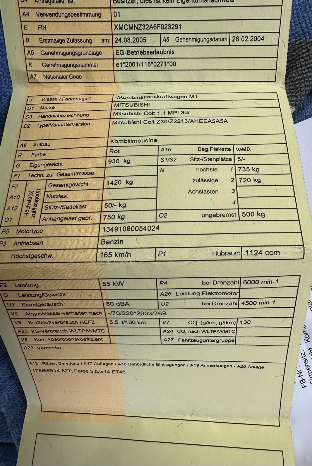 Mitsubishi Colt CZ3 3