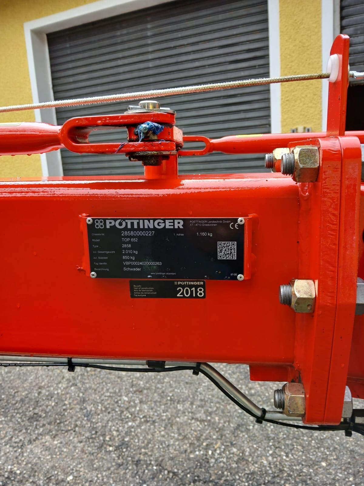 Pöttinger Seitenschwader Top 652 1