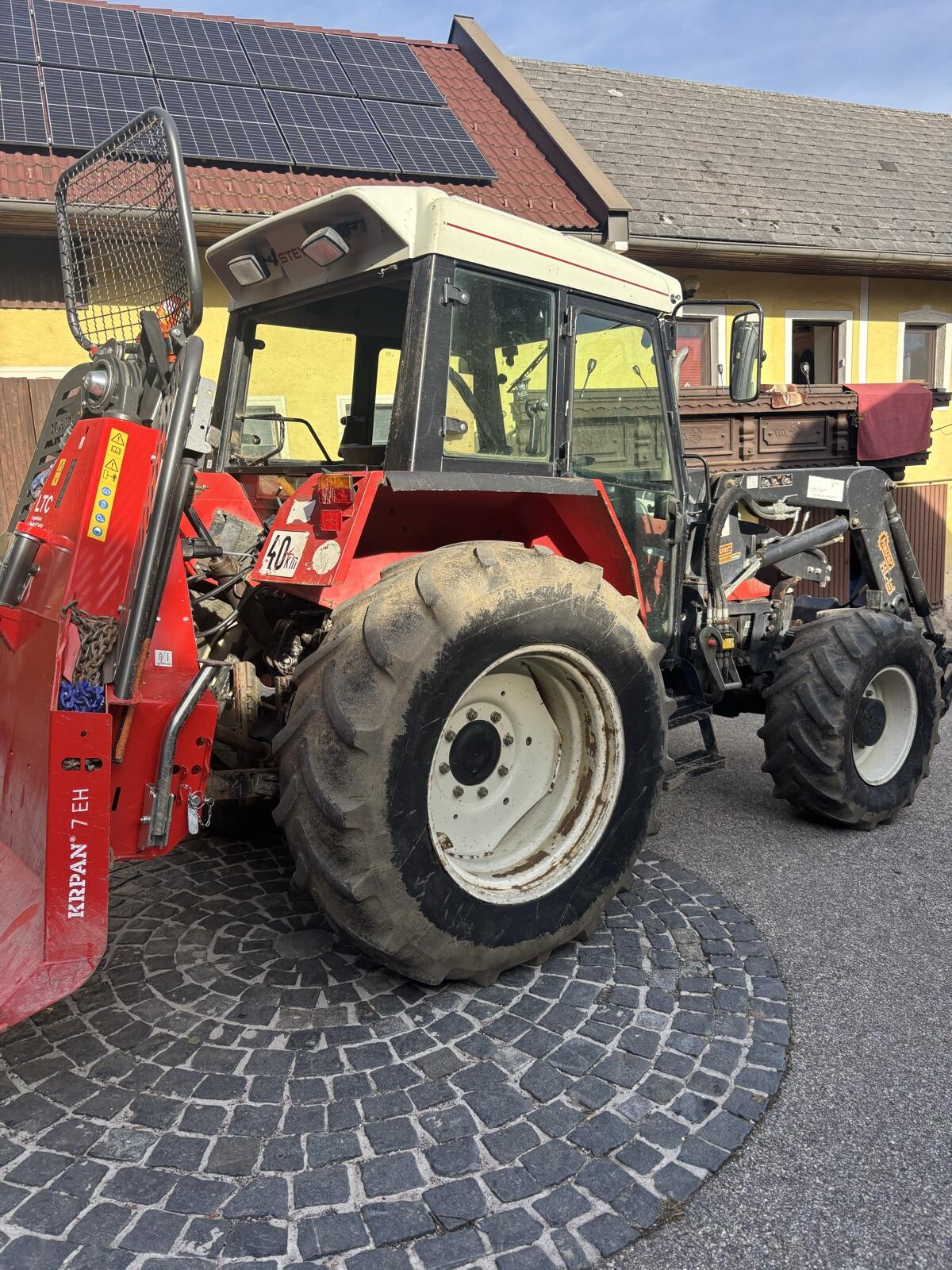 Steyr 968 mit Hauer Frontlader 2