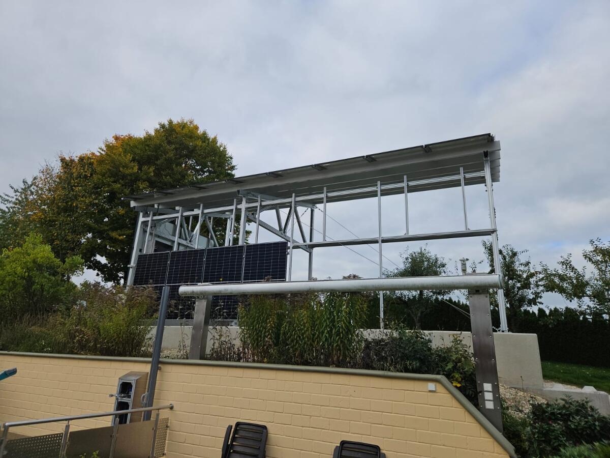 Solar Carport für 3x5 = 15 Module 3