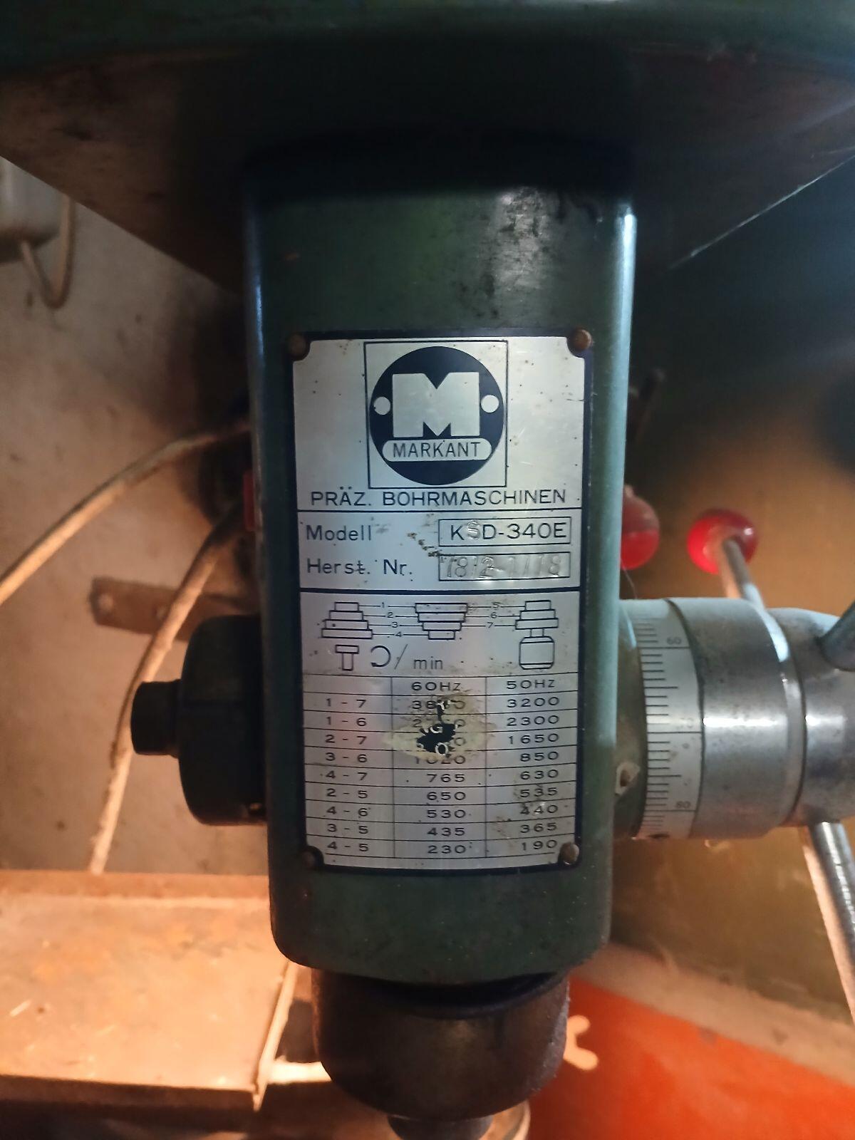 Ständerbohrmaschine Markant KSD-340E 2