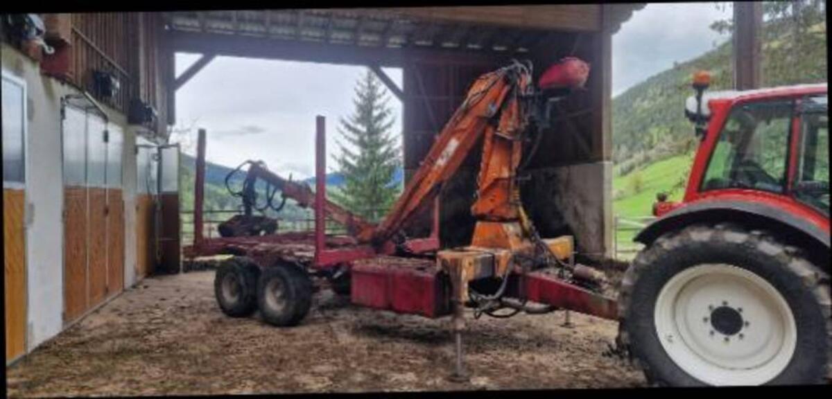 Forstanhänger mit Penz Kran 2