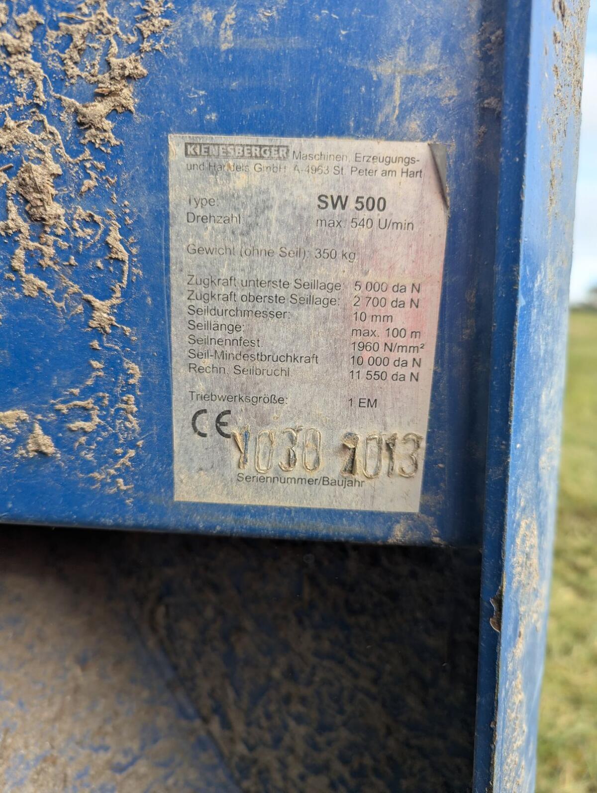 Seilwinde Kienesberger SW 500 3