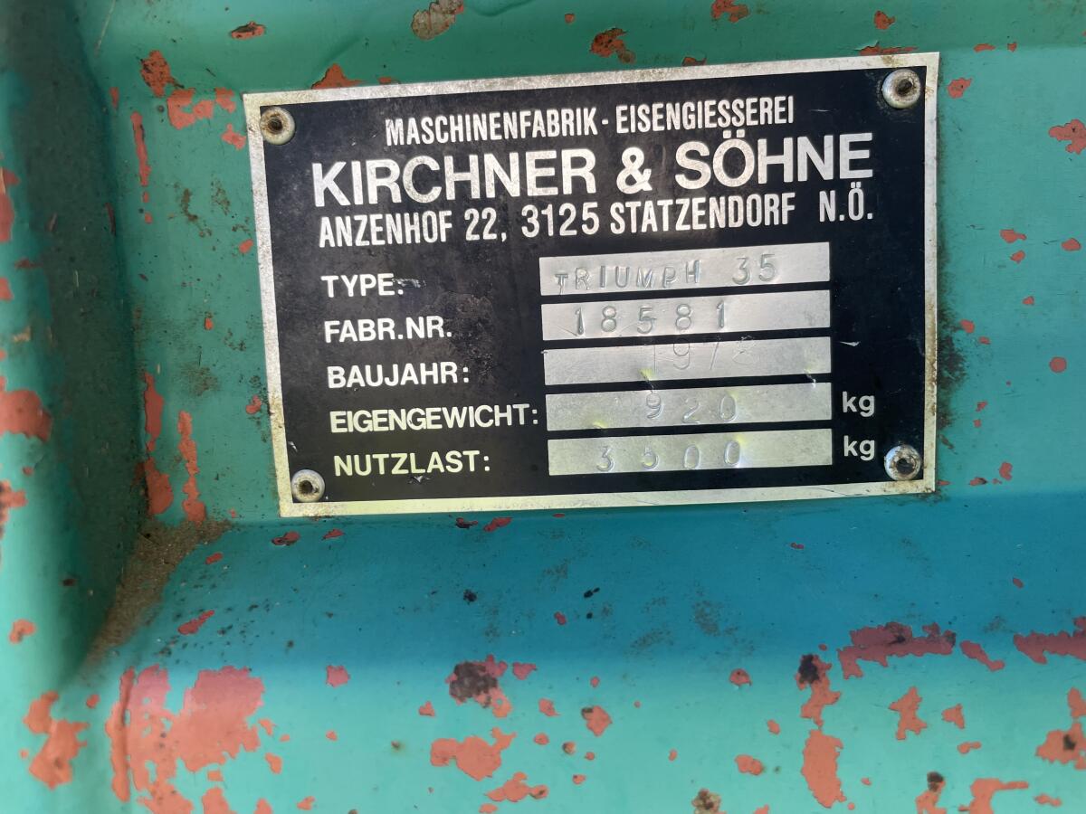 Kirchner Miststreuer Triumph 35 2