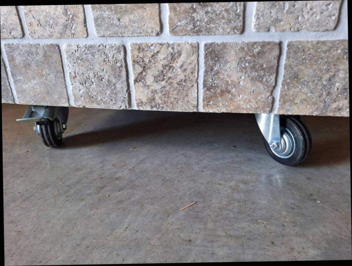 Schirmständer Travertin Silver Blue 3