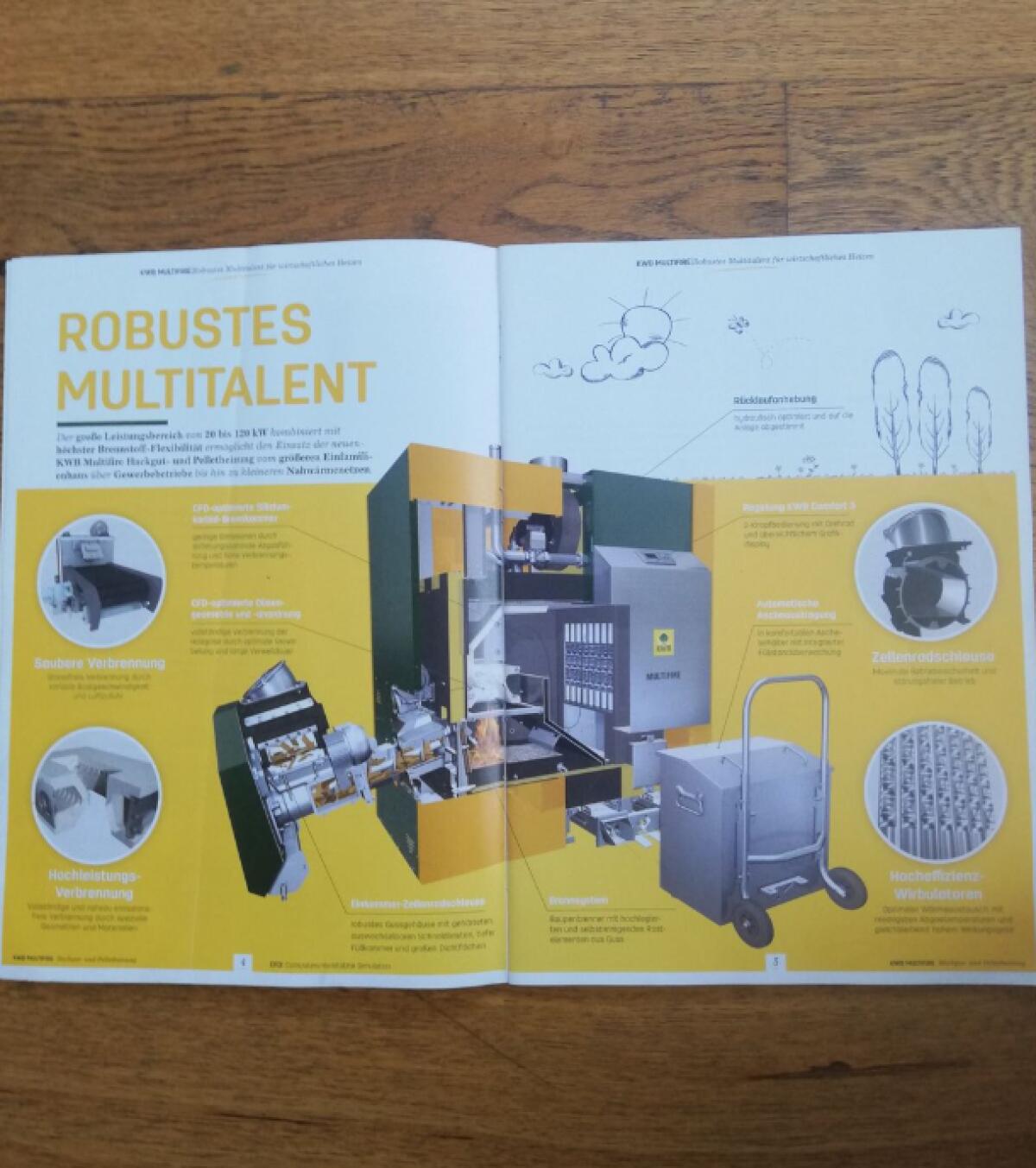 Verkaufe KWB Multifire Hackgut/Pelletheizung 49,5 kW 2