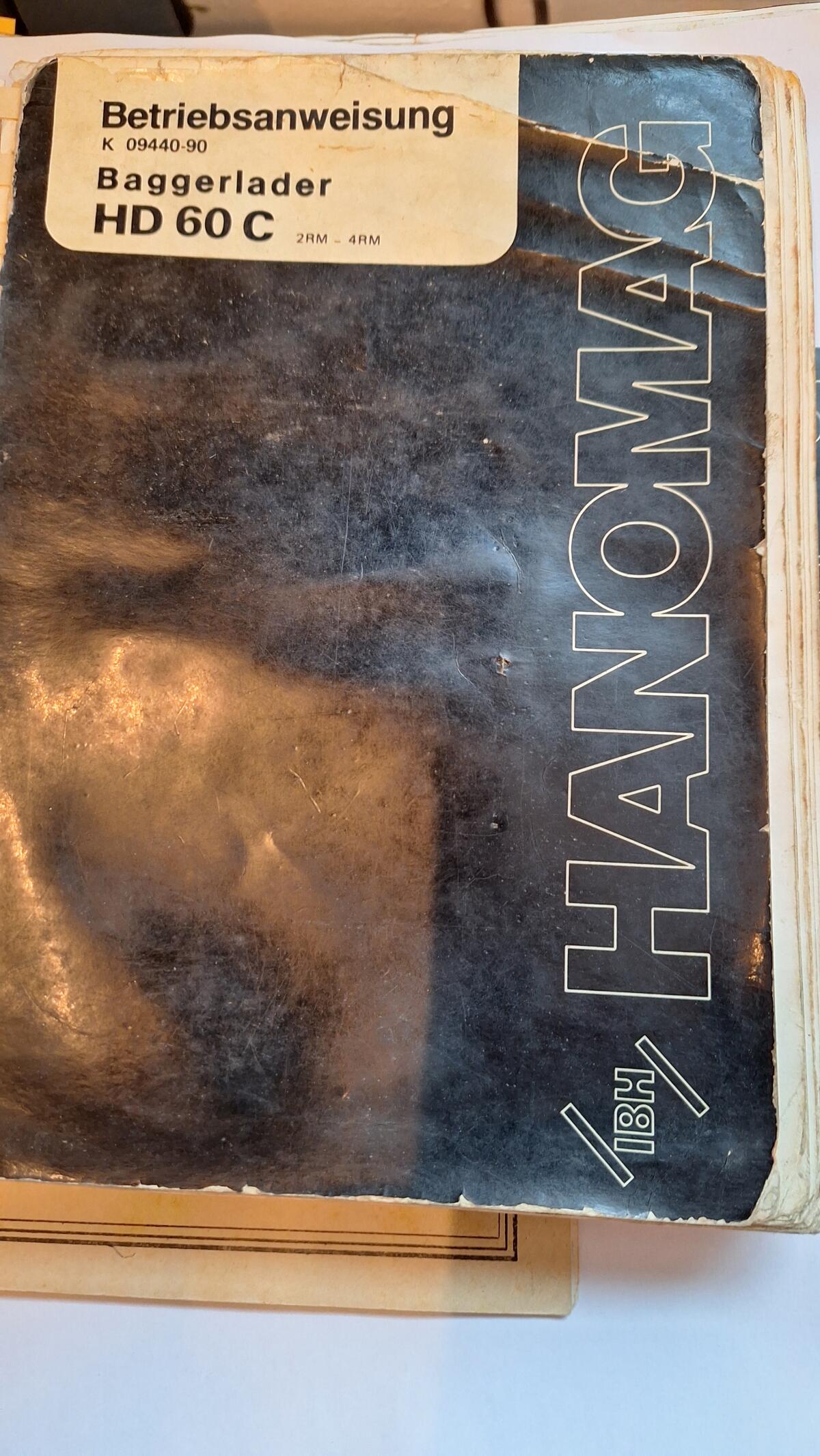 Baggerlader Stiel, 2 Löffel 40, 60iger, Aufnahme gebrochen. 1