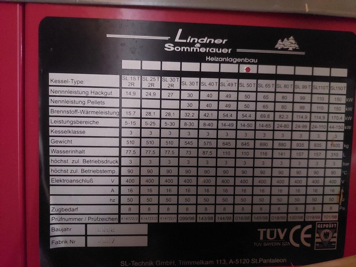 Hackschnitzelheizung Sommerauer Lindner 2