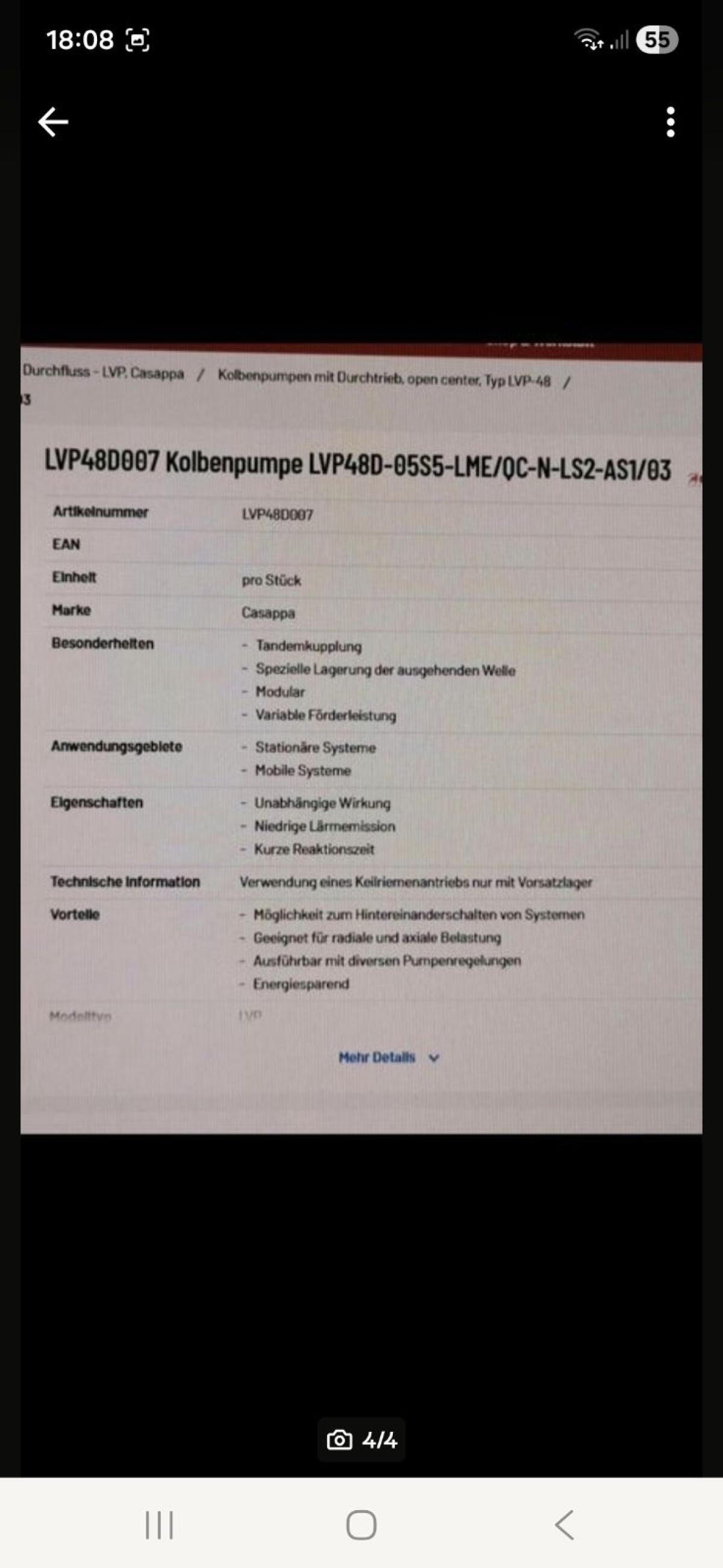 Kolbenpumpe Hydraulikpumpe 3