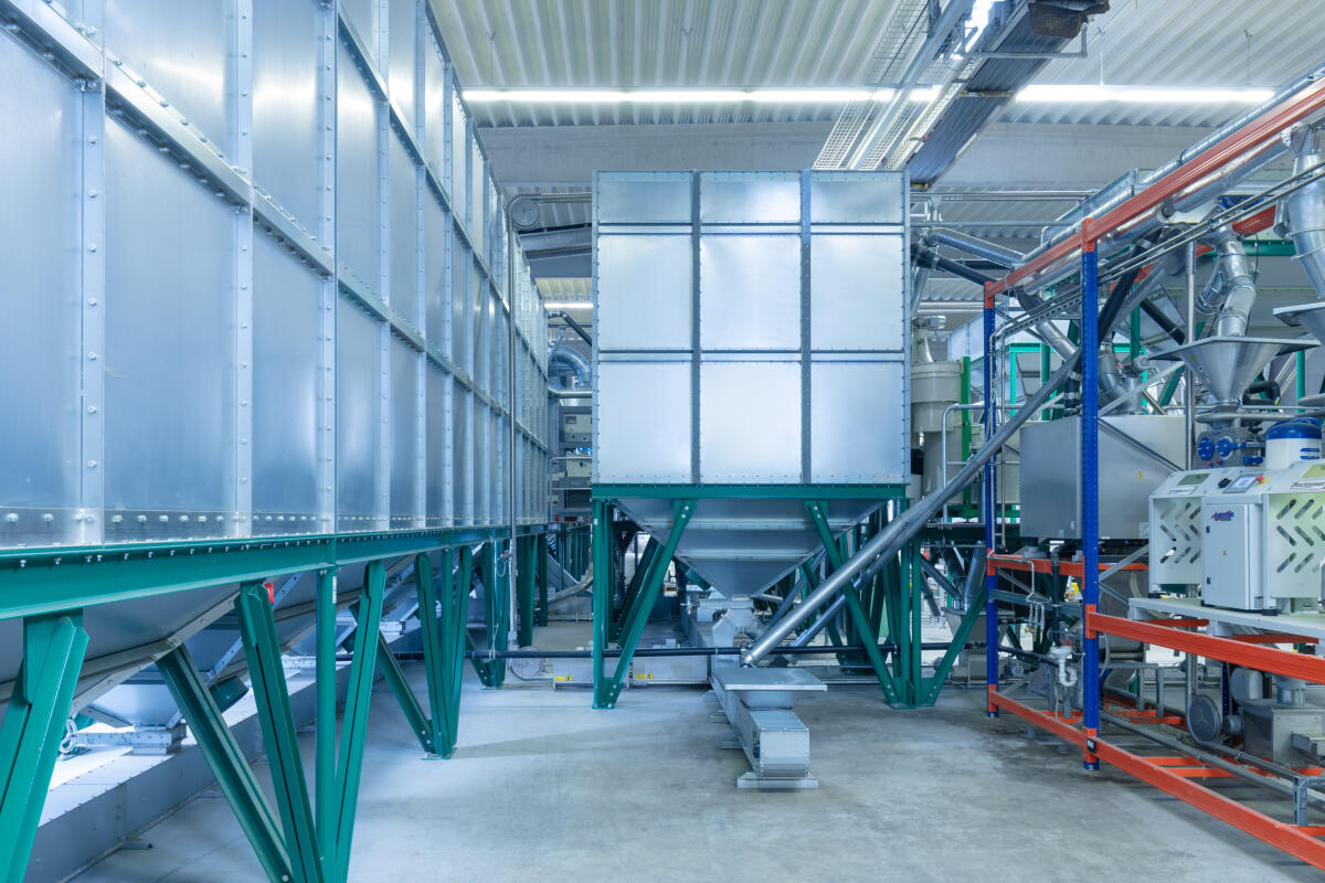 Siloanlage für Getreide mit Fördertechnik 1