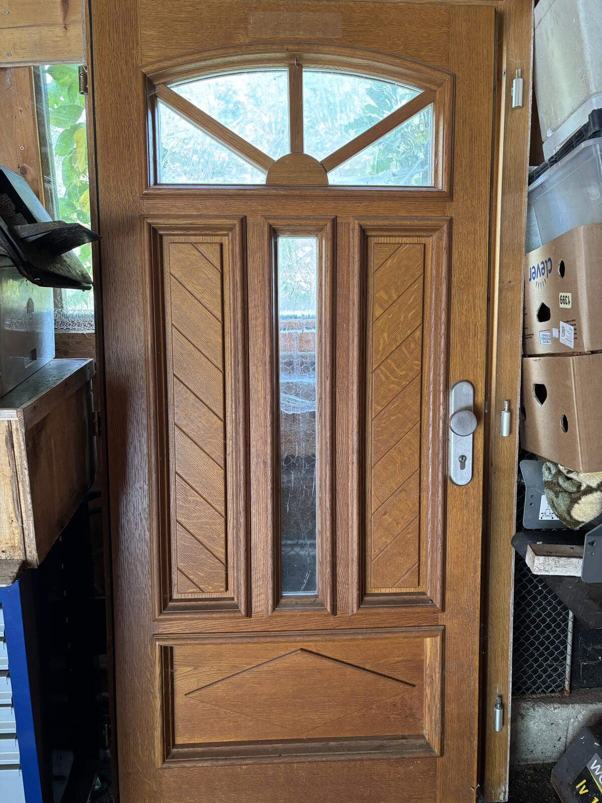 Verkaufe Haustür mit Stock 1